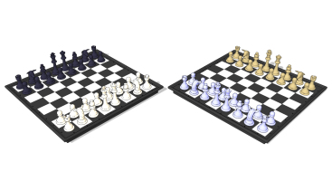 現代國際象棋，棋盤
