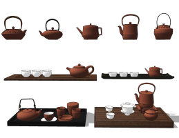 现代茶具组合