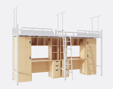 现代学生宿舍上下铺