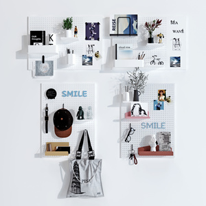 北欧洞洞板置物架