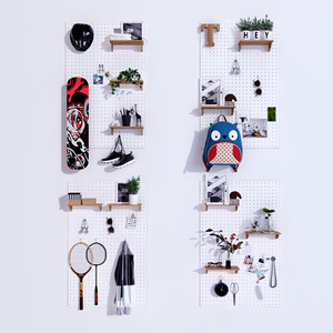 北欧洞洞板活动壁架