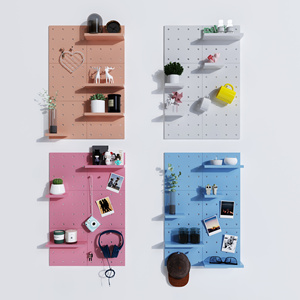 北欧洞洞板置物架