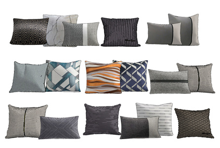 现代布艺抱枕，靠包，靠垫