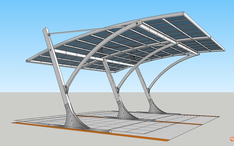 现代鲨鱼自行车车棚