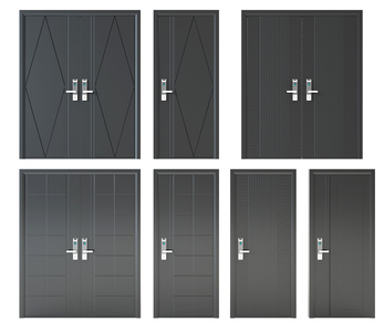 现代单开门双开门密码门，子母门