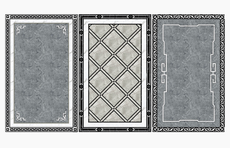 现代拼花瓷砖,石材拼花圈边花线