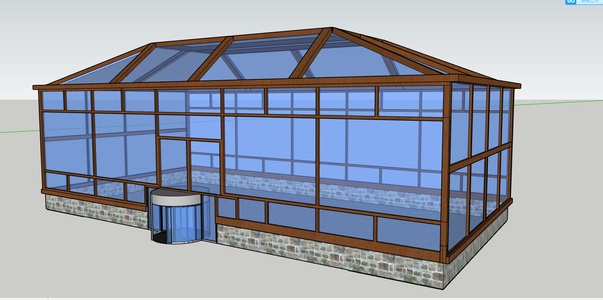 现代室外阳光房