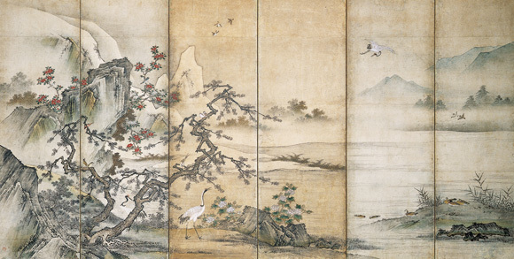 a新中式屏风画背景画山水画 (8)