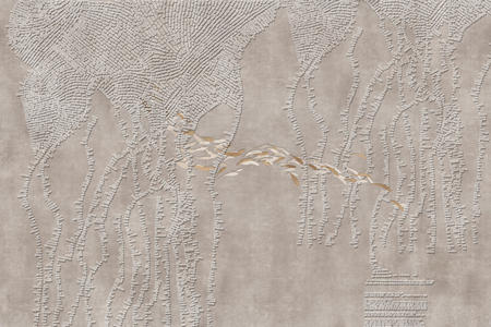现代欧式植物图案壁纸壁布，壁画 (3)