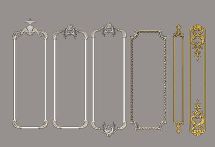 欧式描金雕花欧式法式雕花线条，石膏线条，护墙板