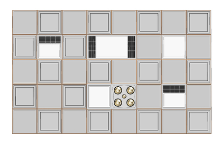 现代铝扣板浴霸，暖风机，换气扇