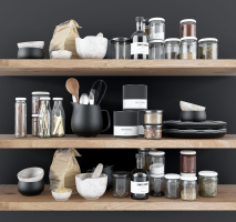 北欧厨房用品组合,器皿,餐具,玻璃罐,