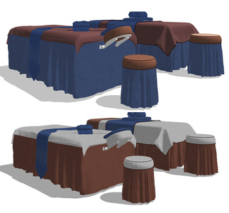 现代美容店院按摩床