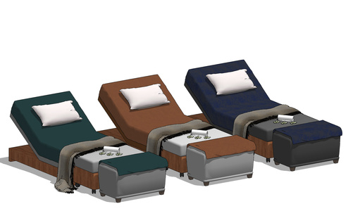 现代按摩床,护理床