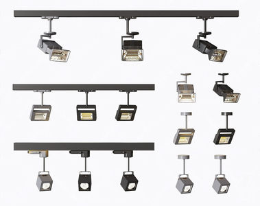 25现代轨道灯射灯舞台灯组合