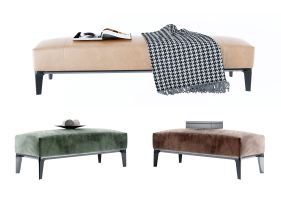 現代布藝沙發凳,布藝床尾凳