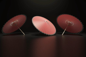 中式傘,油紙傘