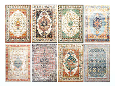 美式欧式地毯组合