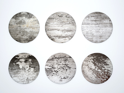 现代抽象圆形地毯