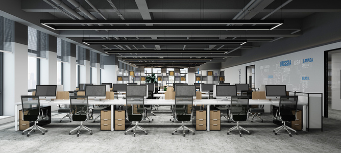 现代敞开办公、