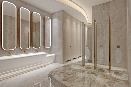 现代公共卫生间