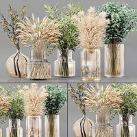 10现代玻璃花瓶 花艺 盆栽 