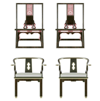 中式古典實木紅木椅子官帽椅圈椅