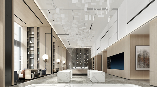 现代售楼处 接待处