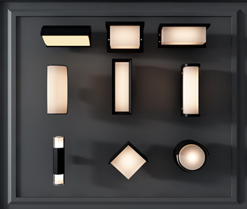 防水户外壁灯组合 