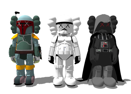 KAMS 公仔 公仔雕塑摆件