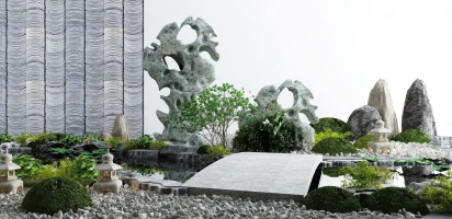 新中式庭院景觀