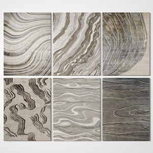 现代新中式抽象地毯