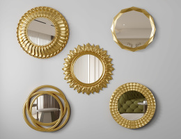 欧式法式圆形装饰镜,墙饰