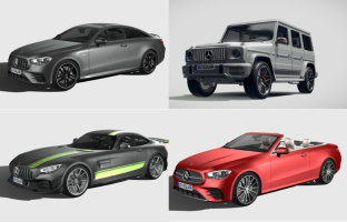 奔驰-BENZ汽车3D模型合集FBX格式