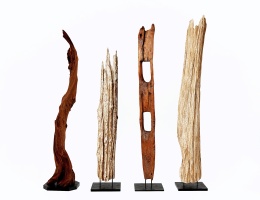 02新中式原生態雕塑，根雕，木頭擺件