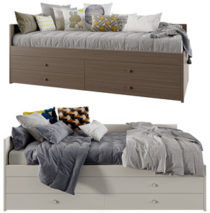 现代儿童单人床 床具  (1)