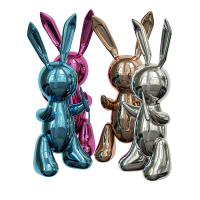 现代雕塑兔子摆件