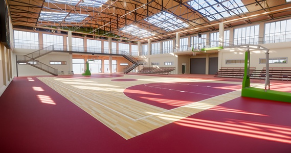 室内篮球场篮球馆