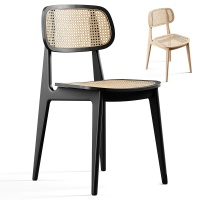 現代 Vincent 休閑椅，單椅餐椅，藤編椅子