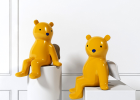 現代小熊，狗熊雕塑