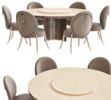 20簡歐式法式餐桌椅，圓形餐桌椅，餐椅組合