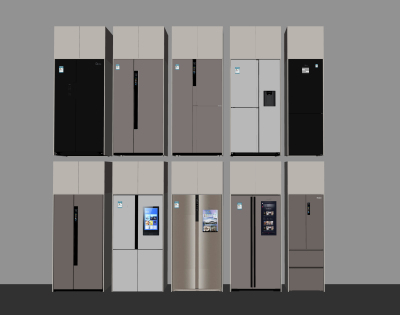 现代冰箱，单开门双开门冰箱