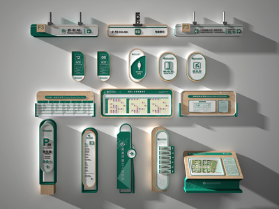 现代医院指示牌导视牌