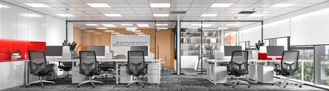 现代办公区，办公室