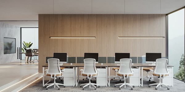 现代办公室，开放开敞办公区