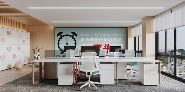 现代办公室,开敞办公区
