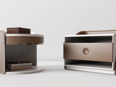 现代床头柜组合