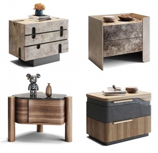 现代床头柜组合