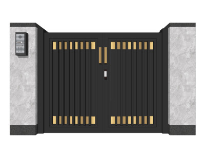 03现代风格铝合金庭院门庭院门，别墅门
