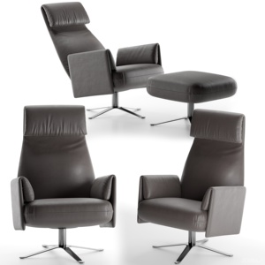 现代皮革办公椅